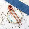 Chinese Style Wooden Hair Sticks Handmade Ponytail Hair Bun Maker Wood Hairpins and Clips  Girls