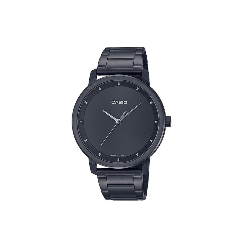 Casio Кварцевый механизм серии STANDARD японские и корейские часы мужские часы черный циферблат MTP-B115B-1EV