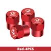 4Pcs 3D Metal Tire Valve Caps Car Tyre Air Stems Cover For Skoda Fabia Kamiq Superb Scala Enyaq-iV MK3 VisionS Yeti  EK6