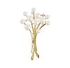 Freshwater Pearl Bouquet Brooch Zircon Pearl Flower Corsage A Gift for Women for Entrance Graduation Wedding Comes with a Gift Case Ceremonies,