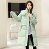Пуховик женский 2025 новый корейский хлопковый жакет средней длины пуховик большого размера свободный утолщенный осенне-зимний жакет