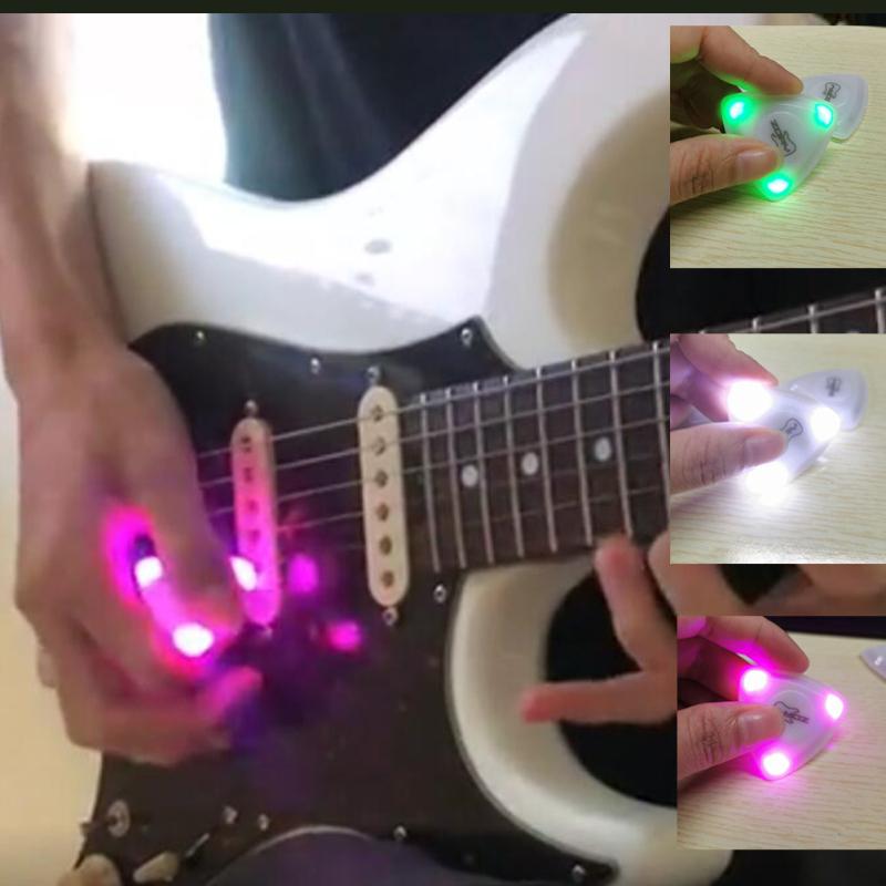 Медиаторы для гитары Сенсорные светоизлучающие медиаторы из смолы различной толщины