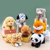 Panda Plush Toy Zoo Cheetah Souvenir Children's Soothing Cat Pillow Dalmatian Dog Ornament
