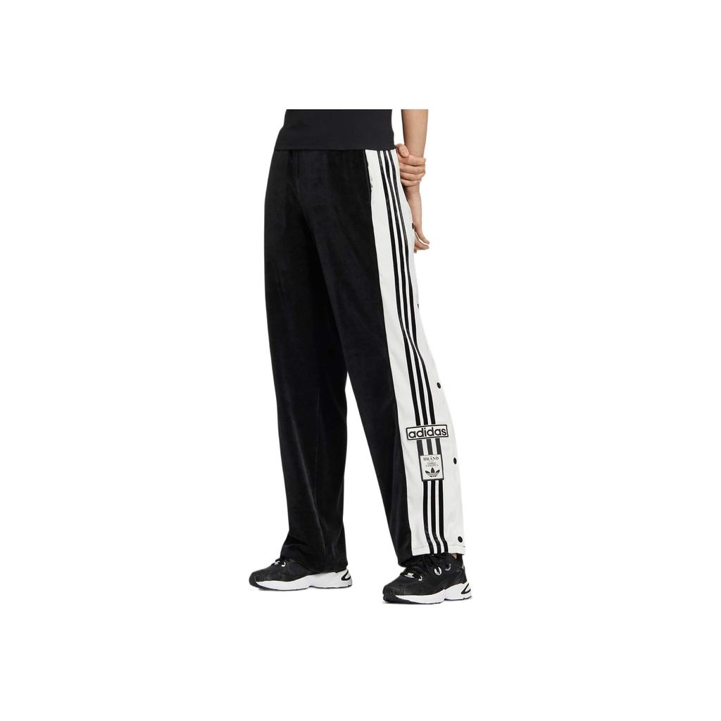 Adidas Оригинальные брюки Adibreak с 2 боковыми кнопками и логотипом бренда, женские плавки, черные IC8127
