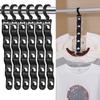 6PCS Sturdy Closet Organizers 5-hole Design Plastic Hanger Durable Storage Hangers Wardrobe