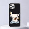 Мультяшная Утка Гусь Игра Мягкий Чехол Для iPhone 16 17 Air 16E 15 Plus 11 12 13 Mini 14 Pro Max Чехол для Телефона Apple 7 8 SE Coque Funda