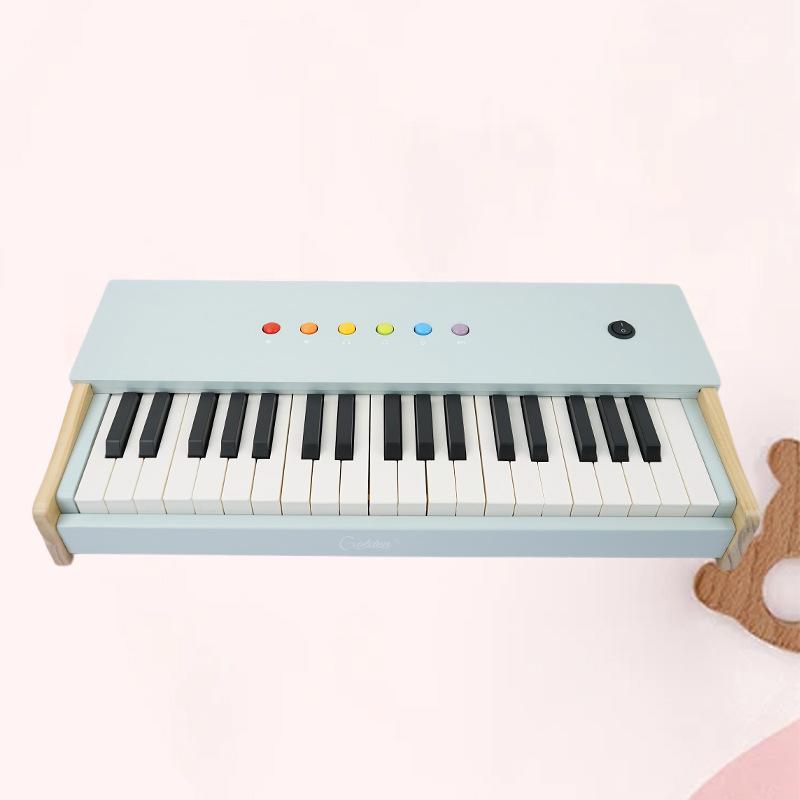 Деревянное детское пианино для младенца мальчика девочки, 18/25/37 клавиш, начальная электронная клавиатура, можно играть, подарок на день рождения для родителей и детей