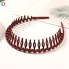 Non-slip Toothed Headband Pressure Hair Bangs Broken Hair Headband Simple Black Brown Face Hair Accessories for Women
