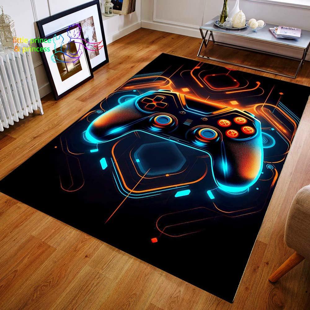 Геймерский контроллер, игровой ковер с 3D принтом для гостиной, коврики для кемпинга, противоскользящий коврик, коврик для йоги, подарок для мальчика
