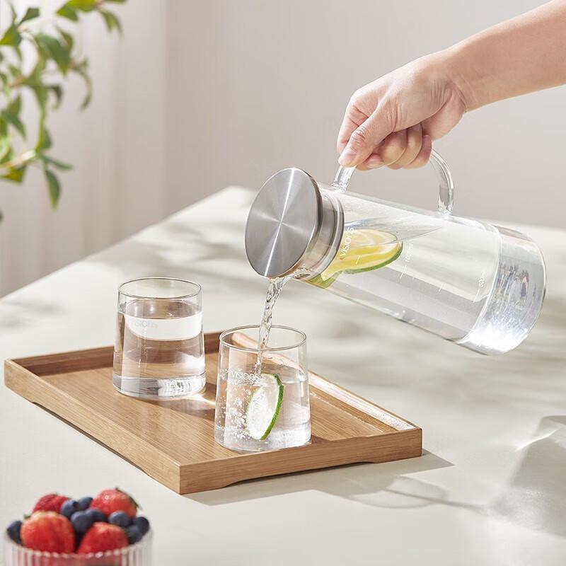 Corelle Borosilicate Glass Water Pitcher & Cup Set