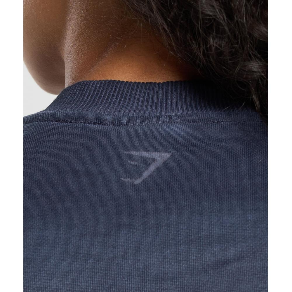 Gymshark Rest Day Heavyweight Sweatshirt Heavy Blue B1c4c Uczh