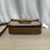 [Pre-Owned] Horsebit 1955 Logo Canvas And Leather Saddle Bag - Excellent #L3OBI3