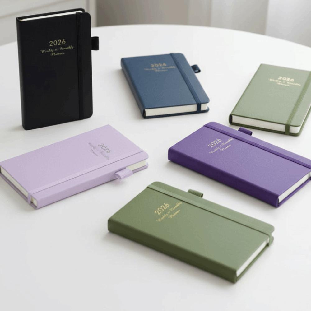 Hardcover Weekly Monthly Planner Portable Schedule Writing Diary 2026 Weekly Plan Notebook  Daily