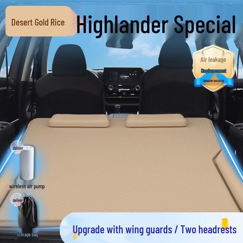 Надувной матрас в багажник Toyota Highlander: Основной задний спальный коврик для семиместных внедорожников