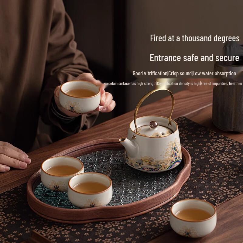 Jiumuqing Ru Kiln Ceramic Kung Fu Tea Set