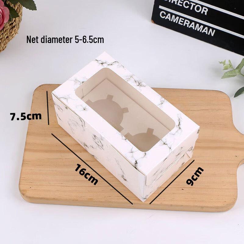 2-Cavity Window Cupcake Box
