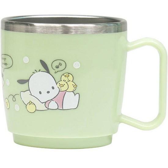 Lilpang Sanrio Pochaco Curly Dishwasher Stainless Steel Cup S, Mixed Colors, 1 Piece, a Popular Character In Korea