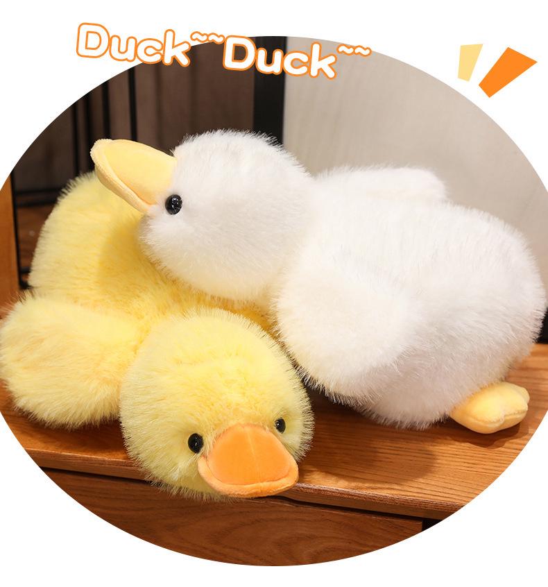 Милая плюшевая игрушка «Желтая утка и Белый гусь» — идеально подходит для объятий или подарков на день рождения