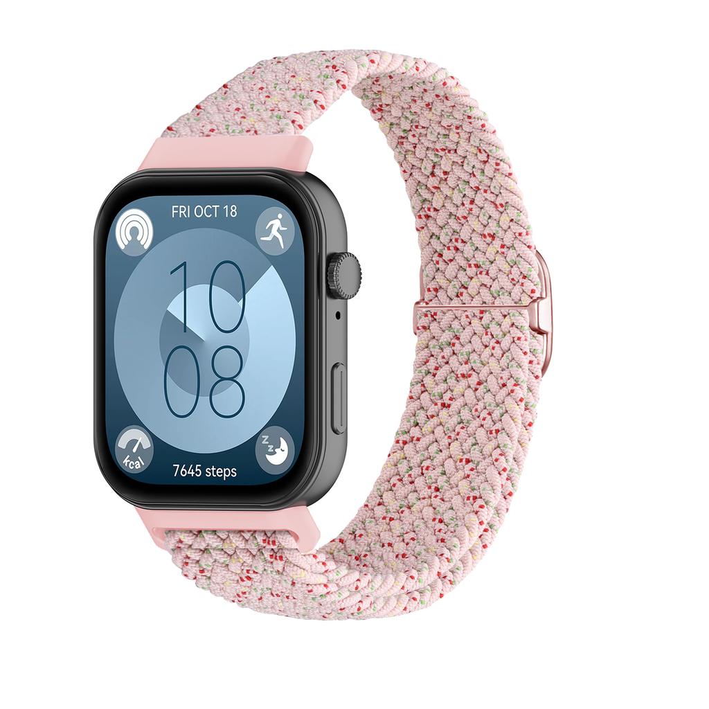 Плетеный ремешок Solo Loop для Huawei watch Fit 3 4 Аксессуары Регулируемый нейлоновый сменный ремешок браслет huawei fit3 4 pro band