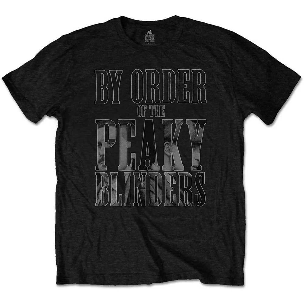 Men's Peaky Blinders By Order Infill Slim Fit T-shirt Small Black