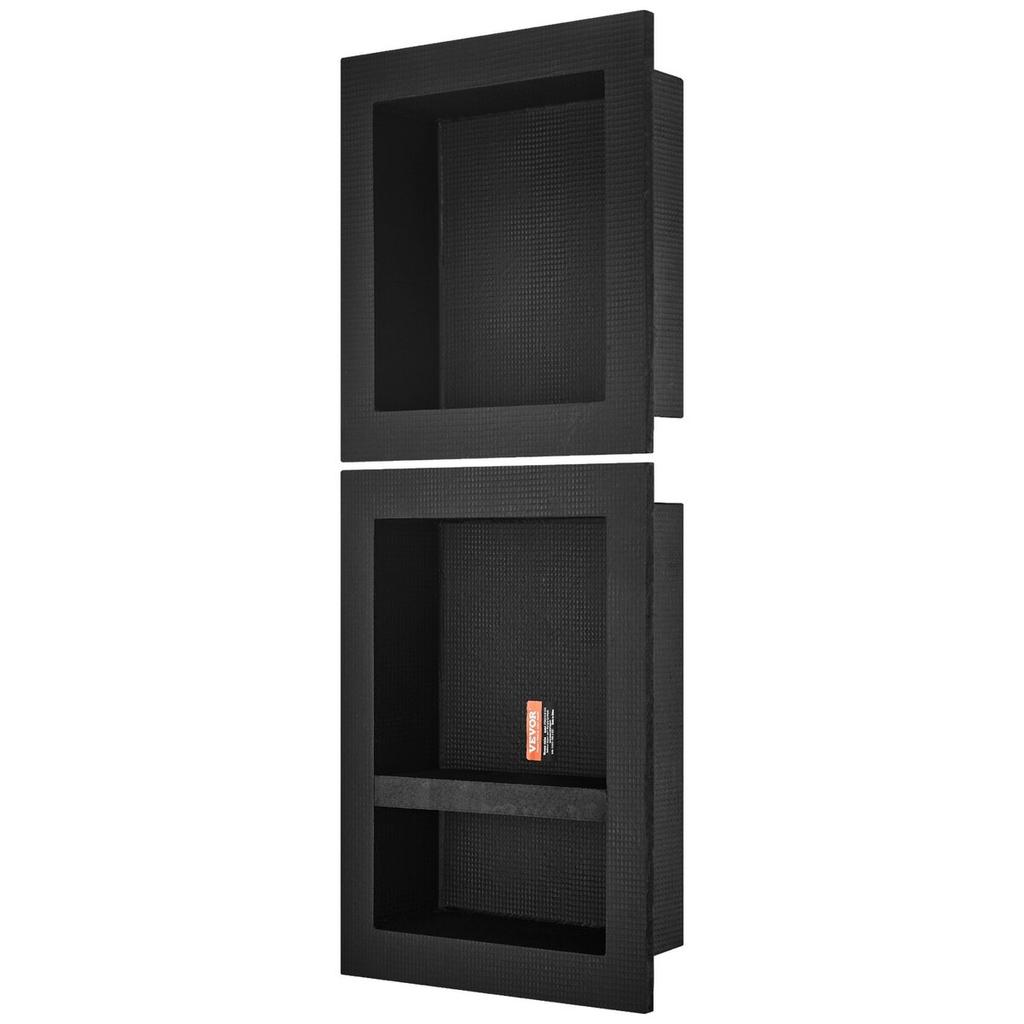 Shower Niche Ready for Tile 40.64x40.64cm & 40.64x50.8cm, Triple Shelf, Square Corners Wall-inserted Niche Recessed, Sealed Protection Modern Soap