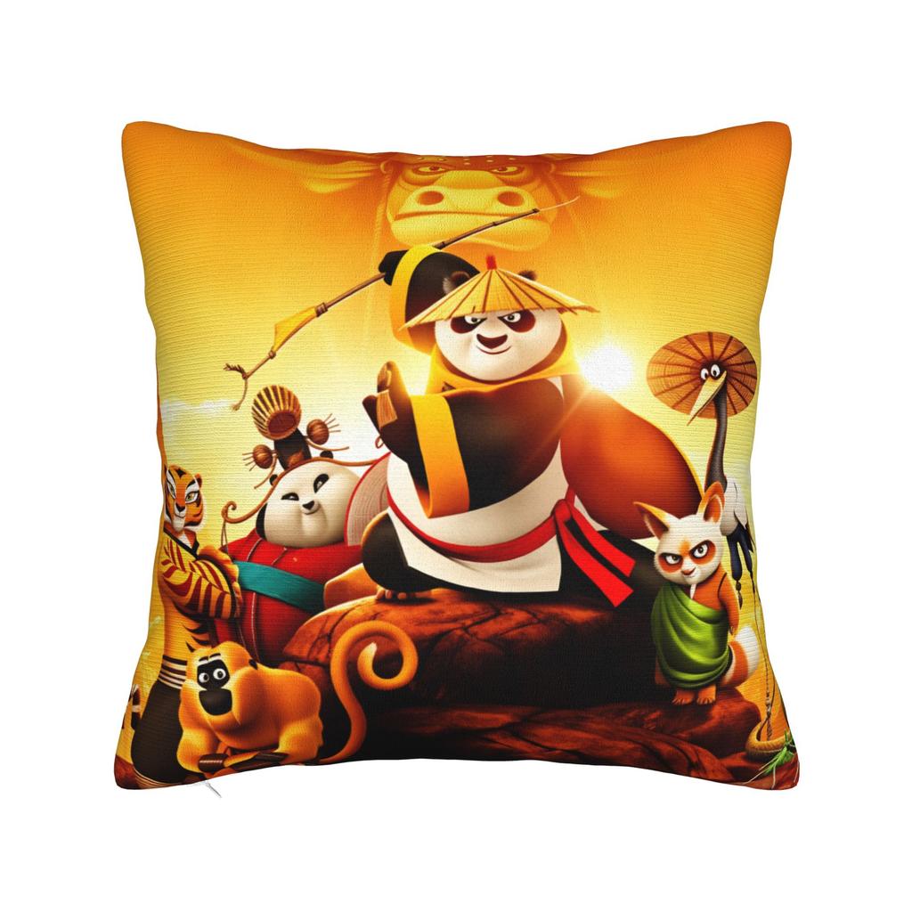 Pillow Cover K Ung F-Fu Panda Funny Pillow Case For Chair Sofa Home Decor Pillowcases