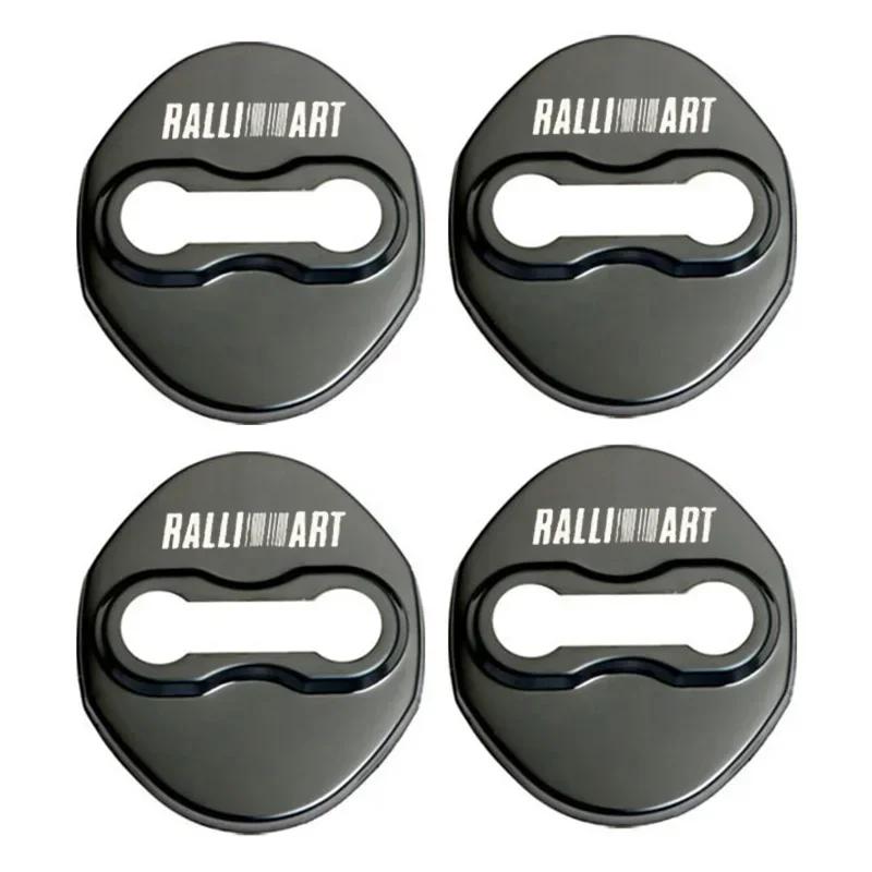 4pcs Car Door Lock Cover Protection Stickers Case for Mitsubishi Ralliart Pajero Sport Outlander ASX Lancer EX Eclipse Mirage