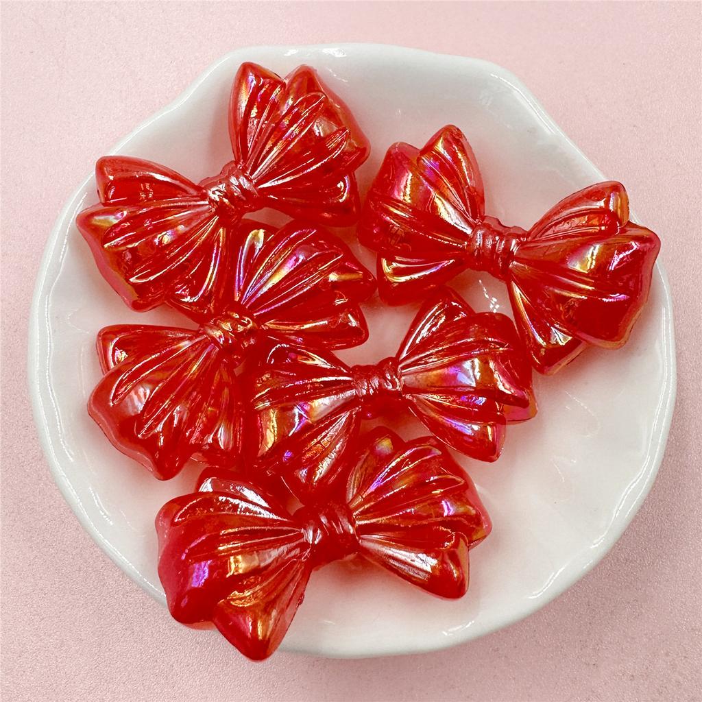 Брелок для браслета, аксессуары, бусины-бабочки, акриловая цепочка для мобильного телефона 23,2*35,5 мм, красочные «сделай сам», 5 шт., изысканная ручная работа