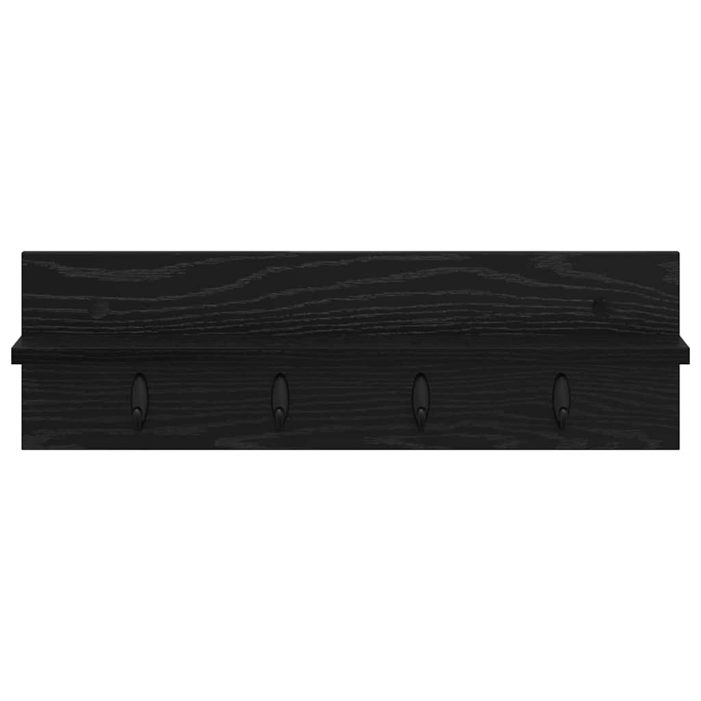 Wall Mounted Nightstand Wall Bracket Black Oak Look