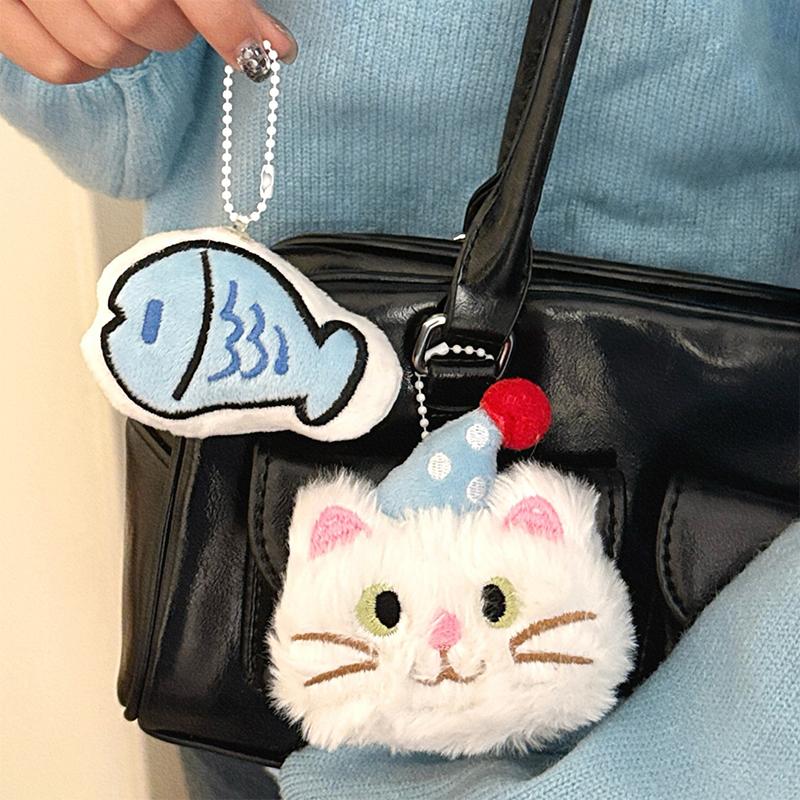 Penguin Plush Toy Keychain Fluffy Soft Stuffed 1Pc for Girls Bag Pendant Backpack Car Keychain Holder