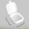 Portable Jewelry Box with Compartment Box with Mirror Small Desktop Organizer  Storage