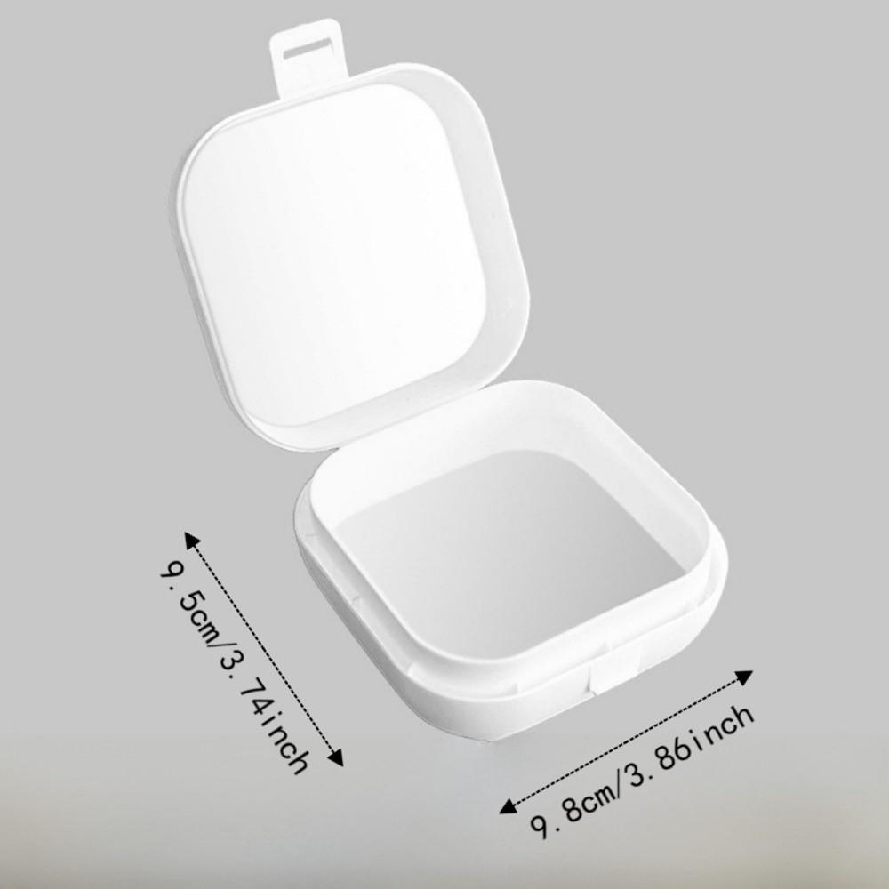 Portable Jewelry Box with Compartment Box with Mirror Small Desktop Organizer Storage