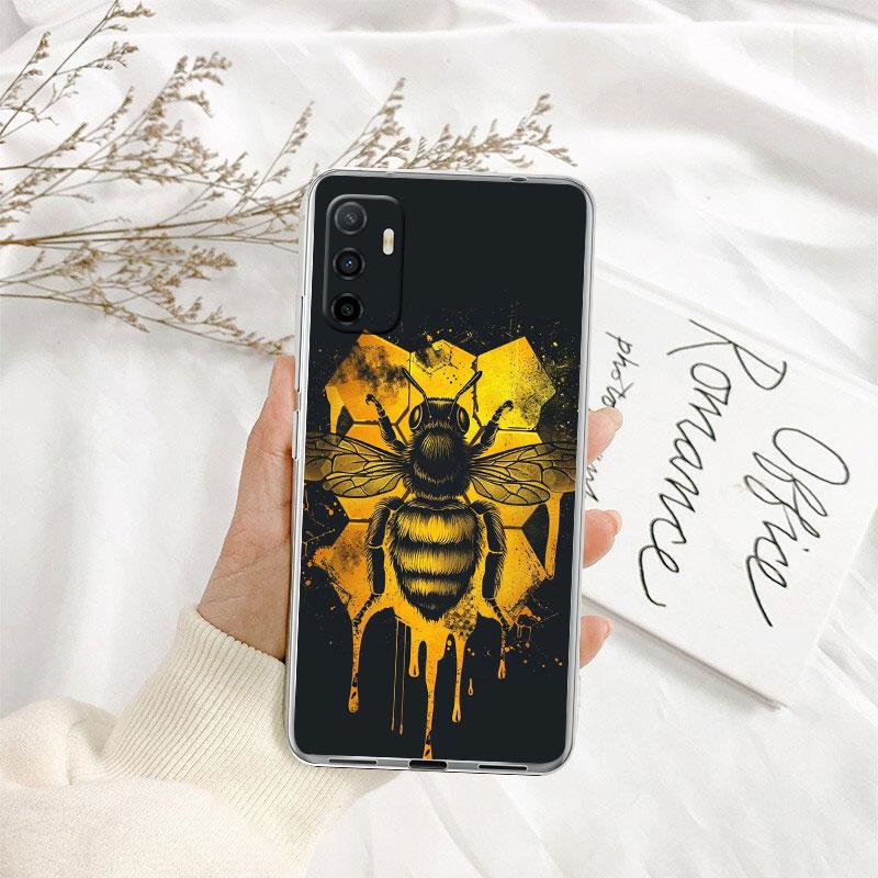 IK7 Мультяшный чехол для телефона Art Bees для Motorola Moto G10 G20 G30 G31 G32 G34 G35 G41 G42 G50 G51 G52 G55 G60 G60S G62 G71 G72 G75