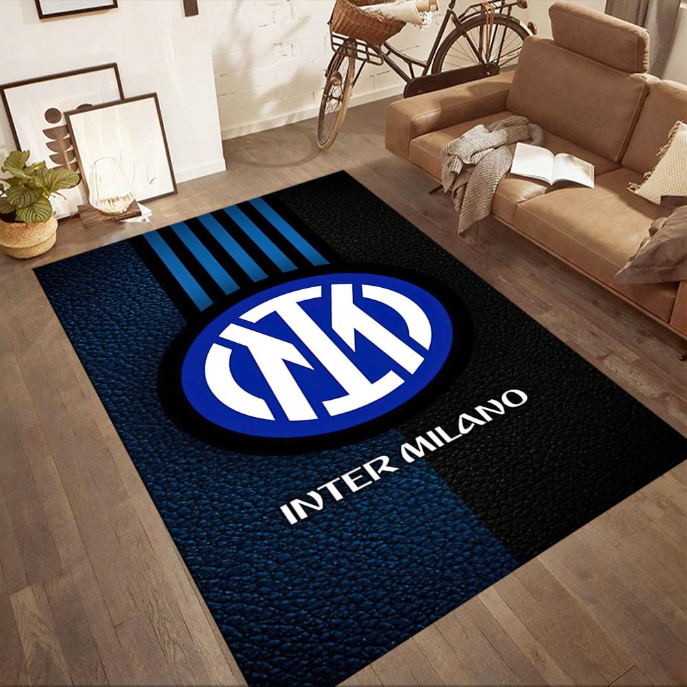 Inter Milan Floor Rug Office Rug Design For Dormitory Decorate Room Study Room Playrooms Antislip Rug Anime Office Decor Perfect Gift For Womenmen