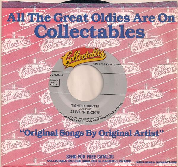 7-дюймовая пластинка ALIVE 'N KICKIN' / THE DETERGENTS - Tighter, Tighter / Leader Of The La COL0269 Коллекционные издания US Rock Б/у