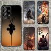 B-Blacks M-Myths Чехол для телефона Wu-Kong для Samsung S25, S24, S21, S22, S23, S30, Ultra, S20, Plus, Fe, Lite, Note, 10, 9, 5G Черный чехол