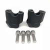 Pair Cnc Aluminum 22Mm 7/8'' Hand Bar Handlebar Riser Clamps For Motor Universal