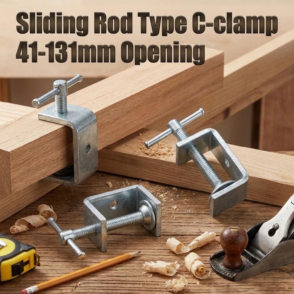 Adjustable Square Clamp Zinc Plating Fixed Holder Clip Professional C-clamp  Hardware Fasteners