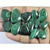 13 шт. Натуральный зеленый малахит, фантазийный кабошон, свободный драгоценный камень 257 каратов. Лот C-460