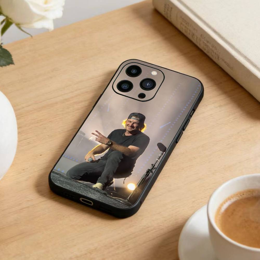 W-Morgan M-Wallen Phone Case For iPhone 17 16 15 14 13 12 Max Plus Silicone Black Cover