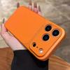 Роскошный чехол для телефона из кожи личи для iPhone 17 Air 16 15 14 13 Pro Max Мгновенно превратите 17Pro Полный бампер Матовый ударопрочный чехол