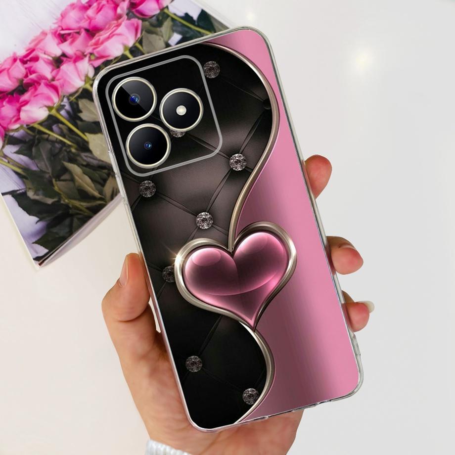 Для Realme C51 RMX3830 / Realme C53 RMX3760 Глобальный Чехол для Телефона Прозрачный Мягкий ТПУ Capas Etui Для RealmeC51 C 51 Корпус