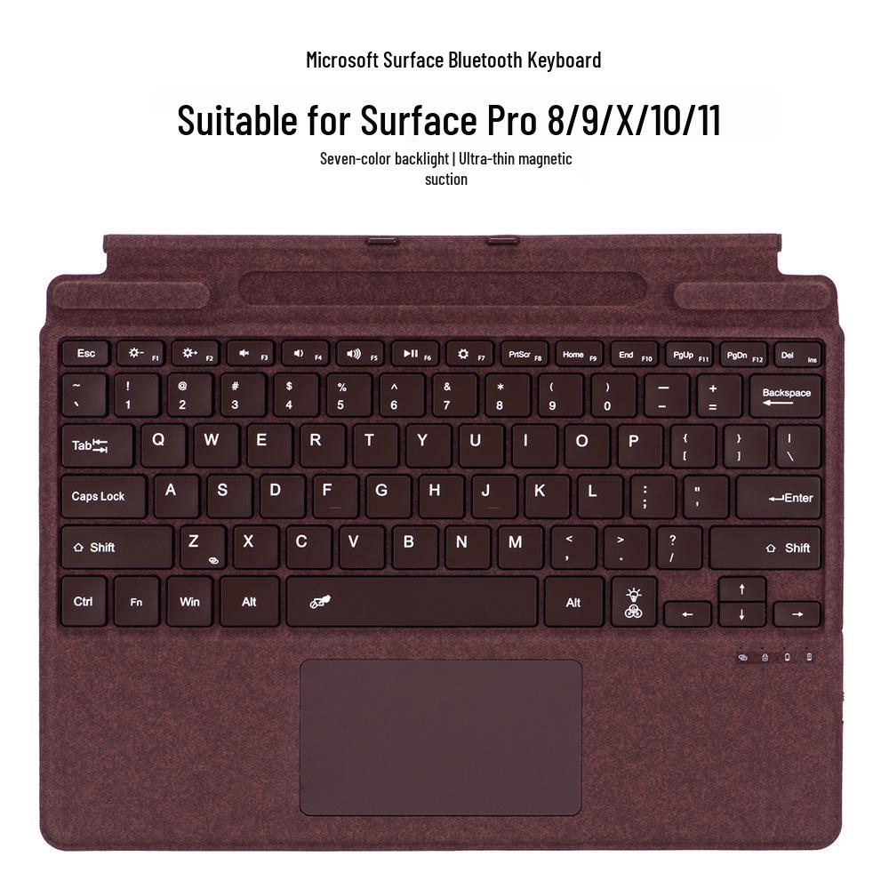 Беспроводная магнитная тонкая клавиатура-чехол для планшетов Microsoft Surface Pro