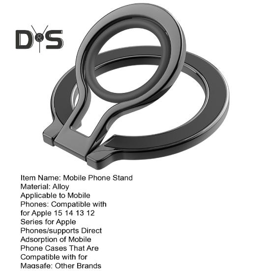 Подставка для телефона, складное алюминиевое кольцо-держатель с магнитами N52, беспроводная зарядка, вращение на 360 градусов, подставка для телефона, поддержка MagSafe