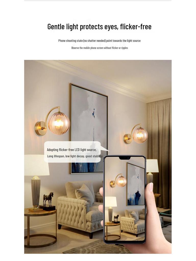 Modern Nordic LED Wall Lamp for Bedroom and Living Spaces