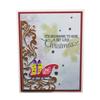 Рождественские подарки на раме саней, металлический серебристый трафарет, тиснение, вырубные штампы для самостоятельного скрапбукинга, изготовление открыток из бумаги