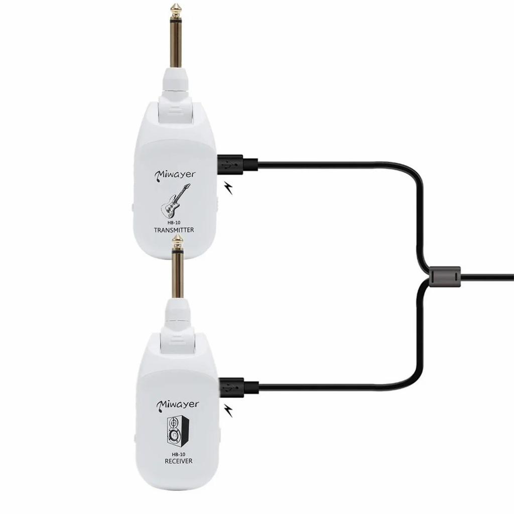 Беспроводная гитарная система HB-10, аудиопередатчик, приемник, перезаряжаемый