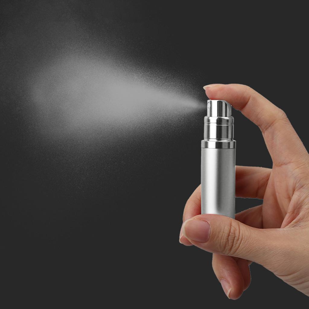 Многоразовая бутылка 5 мл, карманный размер, распылитель, дозатор духов, распылитель, насос, наполнение снизу, все необходимое для путешествий