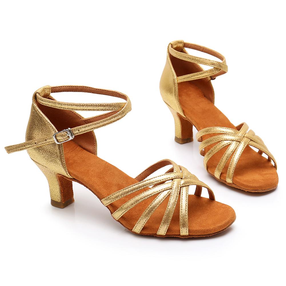 Туфли для латиноамериканских танцев на среднем каблуке для женщин и девочек, с мягкой подошвой, для сальсы, танго, бальных танцев, каблук 5 см