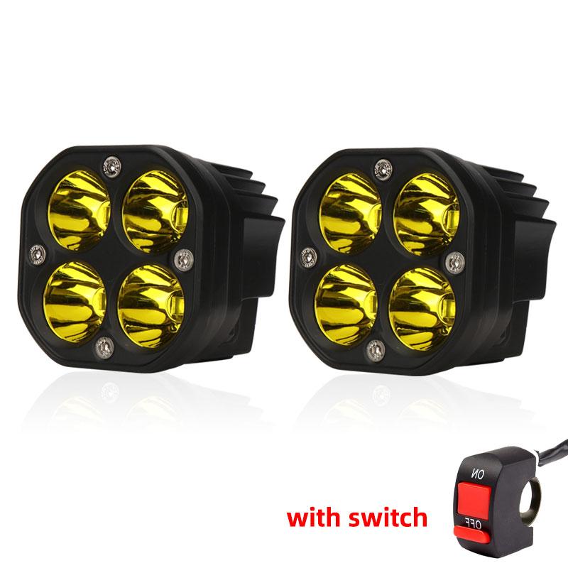 Motorcycle Led Work Light 12V Fog Light Spotlight DRL For Car 4x4 Off Road ATV SUV Motorcycle Trucks Tractors Boat Headlights